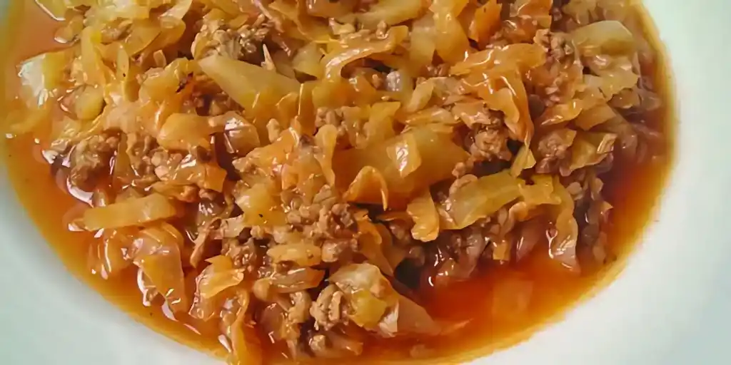 Kohl mit Hackfleisch