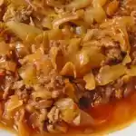 Kohl mit hackfleisch