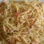 Lachsspaghetti à la Carbonara
