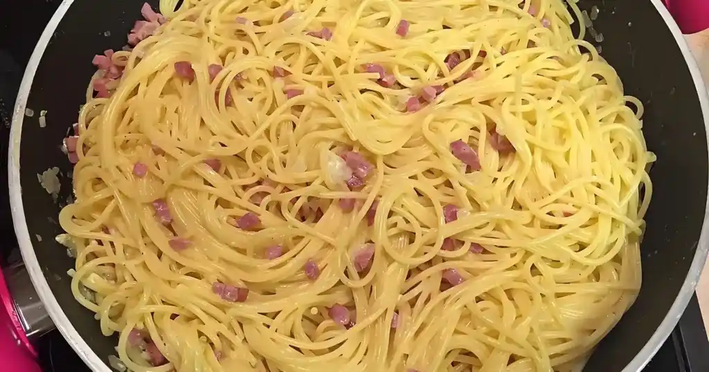 Leichter Spaghetti Carbonara