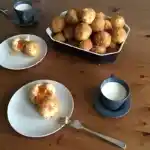 Marillenknödel mit Kartoffelteig