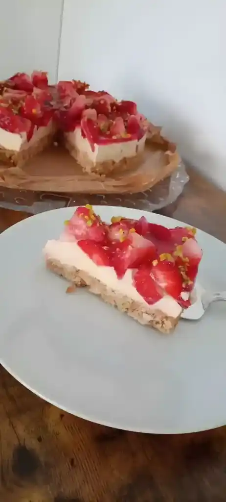 No Bake Erdbeer Pudding Kuchen ????