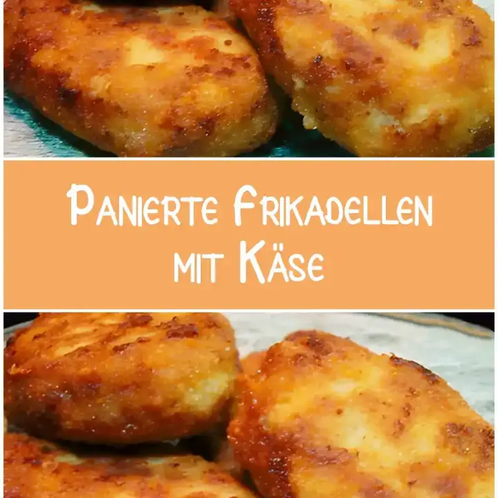 Panierte Frikadellen mit Käse