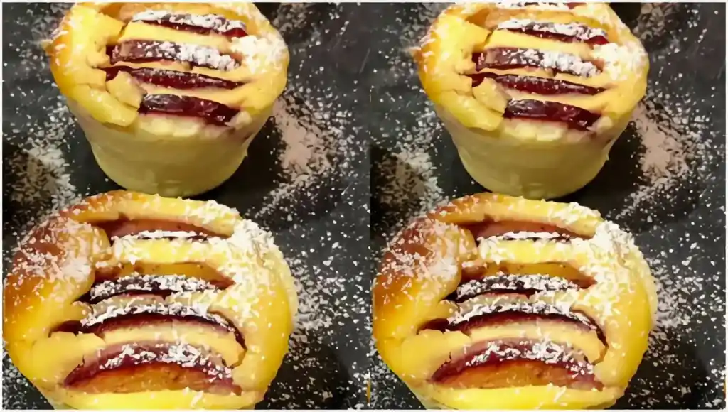 Verführerische Low Carb Quark-Muffins mit süßen Pflaumen und einem Hauch von Vanille!