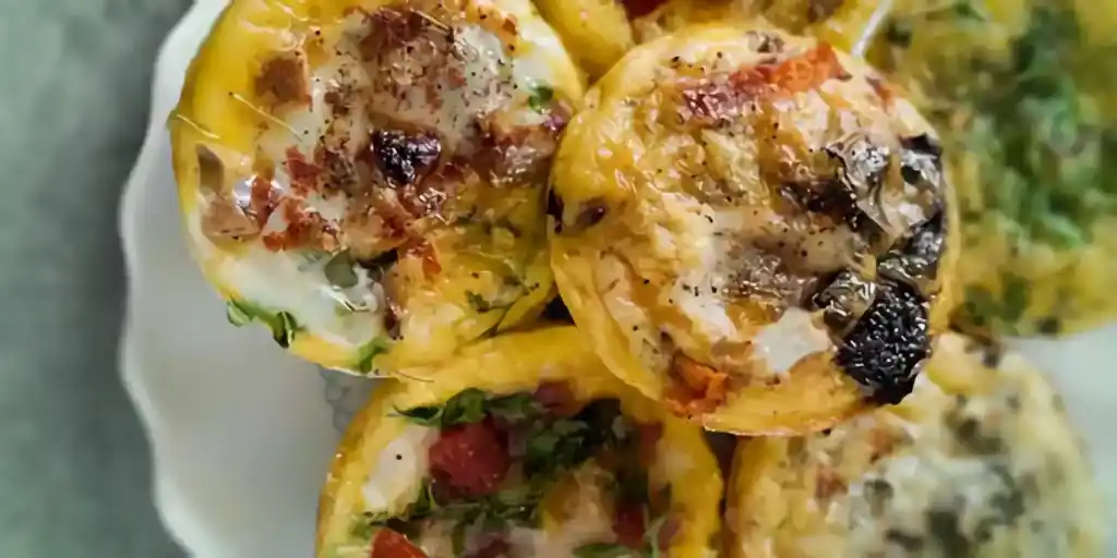Juicy tuna-vegetable muffin in der Low Carb Version