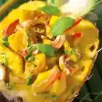 Ananas-paprika-curry in kokosmilch
