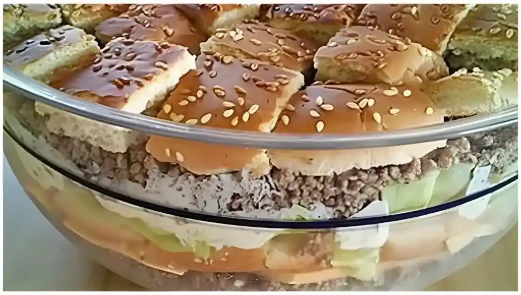 Big Mac als Schichtsalat