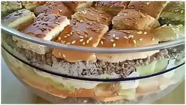 Big Mac als Schichtsalat