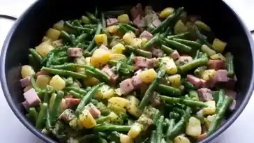 Bohnen-Kasseler-Pfanne
