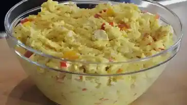 Curry Reissalat mit Hühnchen