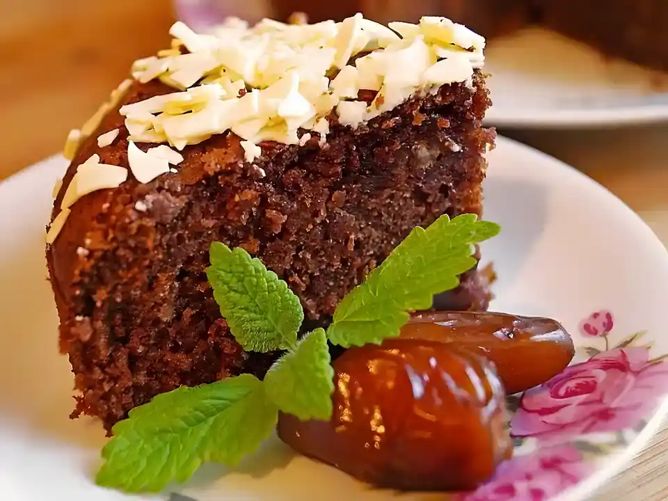 Dattelkuchen mit Kakao