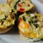 Eier Muffins mit Gemüse