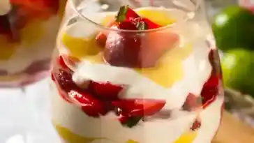 Erdbeer-Limetten-Quark