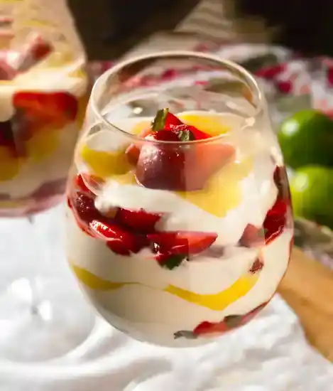 Erdbeer-Limetten-Quark