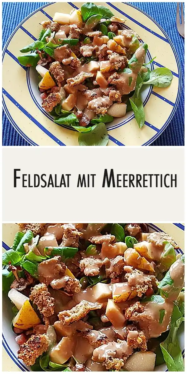 Feldsalat mit Meerrettich - Dressing 1 Feldsalat mit Meerrettich - Dressing