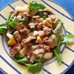 Feldsalat mit Meerrettich - Dressing
