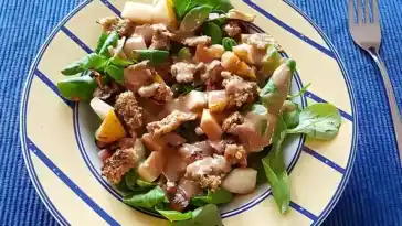 Feldsalat mit Meerrettich - Dressing