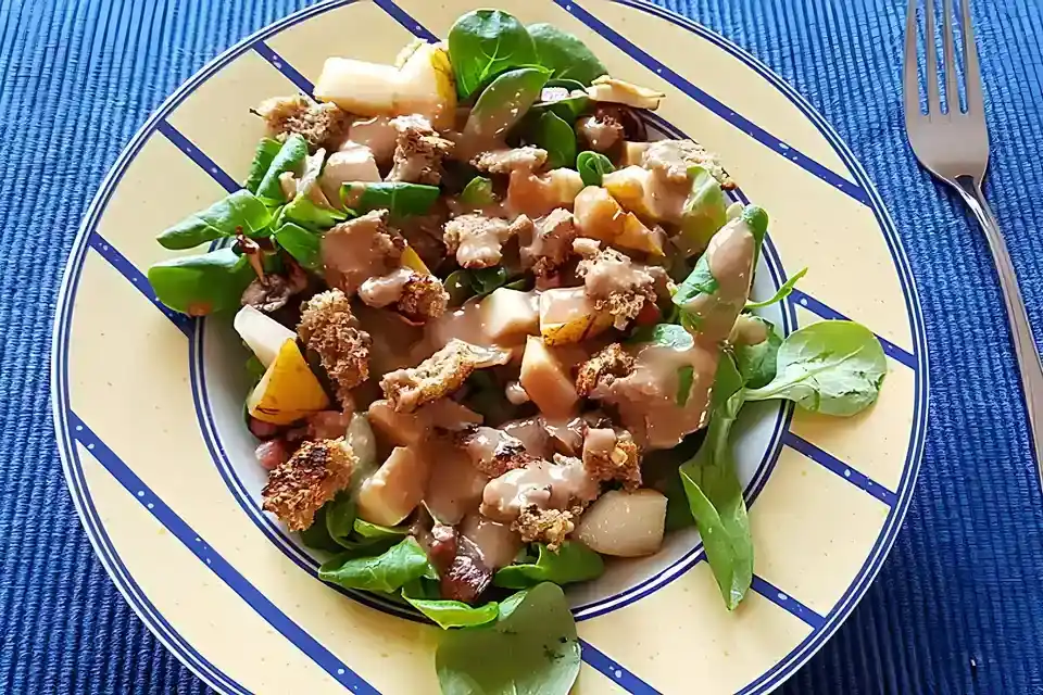 Feldsalat mit Meerrettich – Dressing