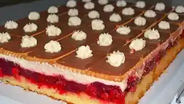 Himbeer-Keks-Schnitten