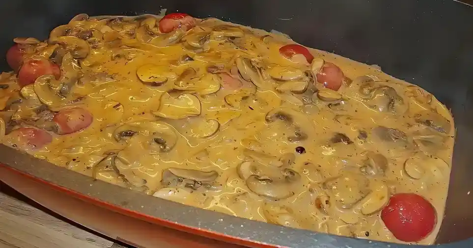 Jägerschnitzel im Topf