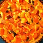 Käse-Tarte mit Kürbis-Mürbteig