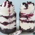 Leckere heidelbeer-Mascarpone Dessert
