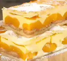 Leckerer Puddingkuchen mit Blätterteig