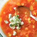 Melonen Kaltschale und Pfirsich Rezept