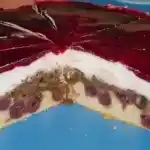 Nutellakuchen mit Quark und Kirschen