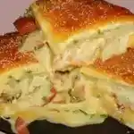 Party Fladenbrot mit Tomaten und Feta Käse