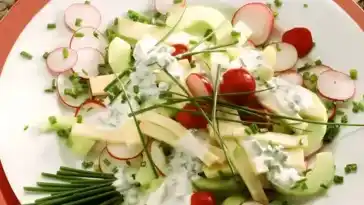 Radieschen Käse Salat