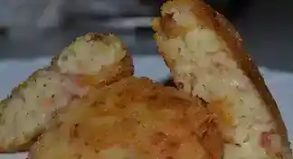 Reis-Knoblauch-Bratlinge