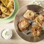 Salbei-Schnitzelchen mit Ofenkartoffeln