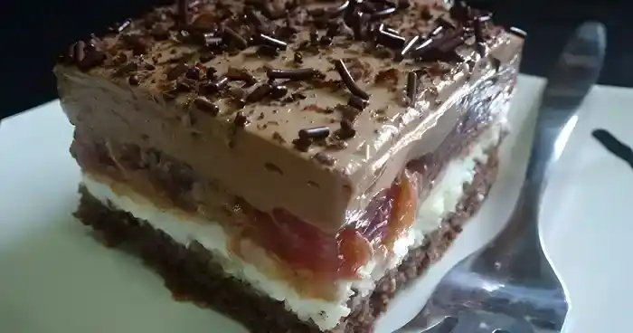 Sauerkirsch Quark Schokoschnitten