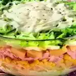 Schichtsalat mit Lauch