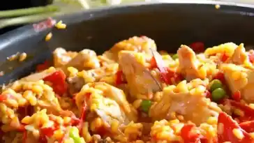 Schnelle Hühnerpaella mit Cookeo