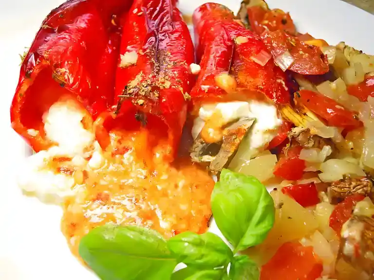Türkische Paprika aus dem Backofen – sehr knackig