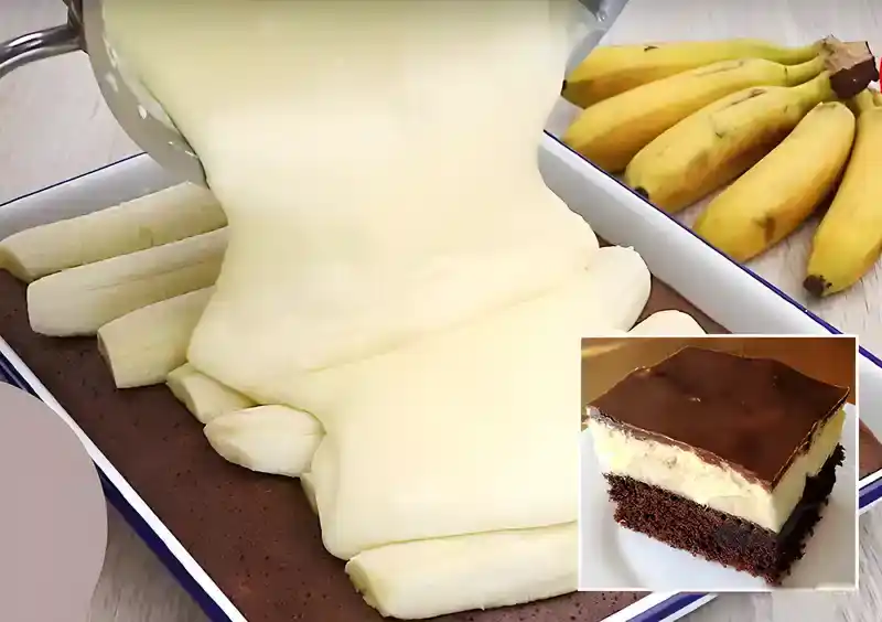 Unvergessliche Bananen-Schoko-Schnitten