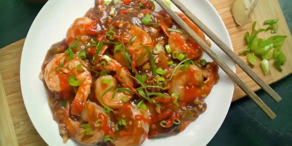 Asiatische Garnelenpfanne