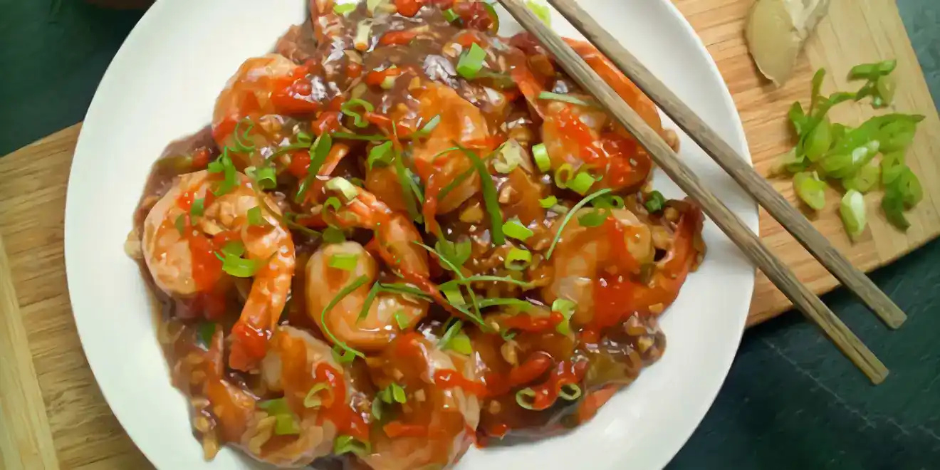 Asiatische Garnelenpfanne