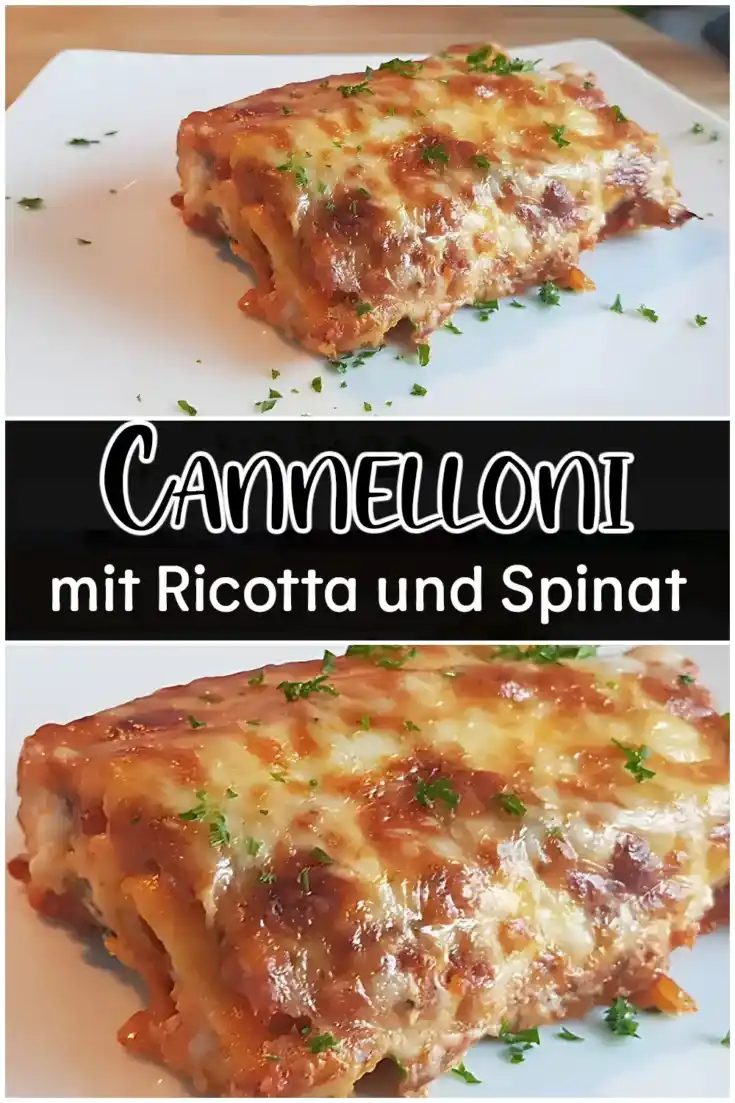 Cannelloni mit Ricotta und Spinat
