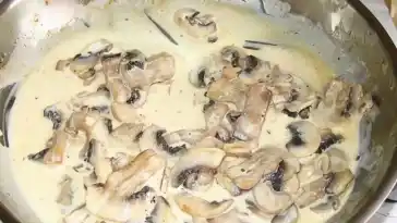 Champignon – Rahm – Sauce , schnell und leicht zu machen