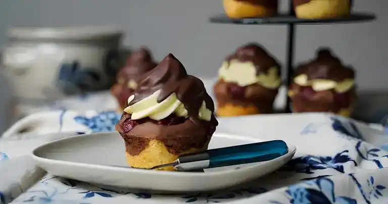 Donauwellen-Cupcakes