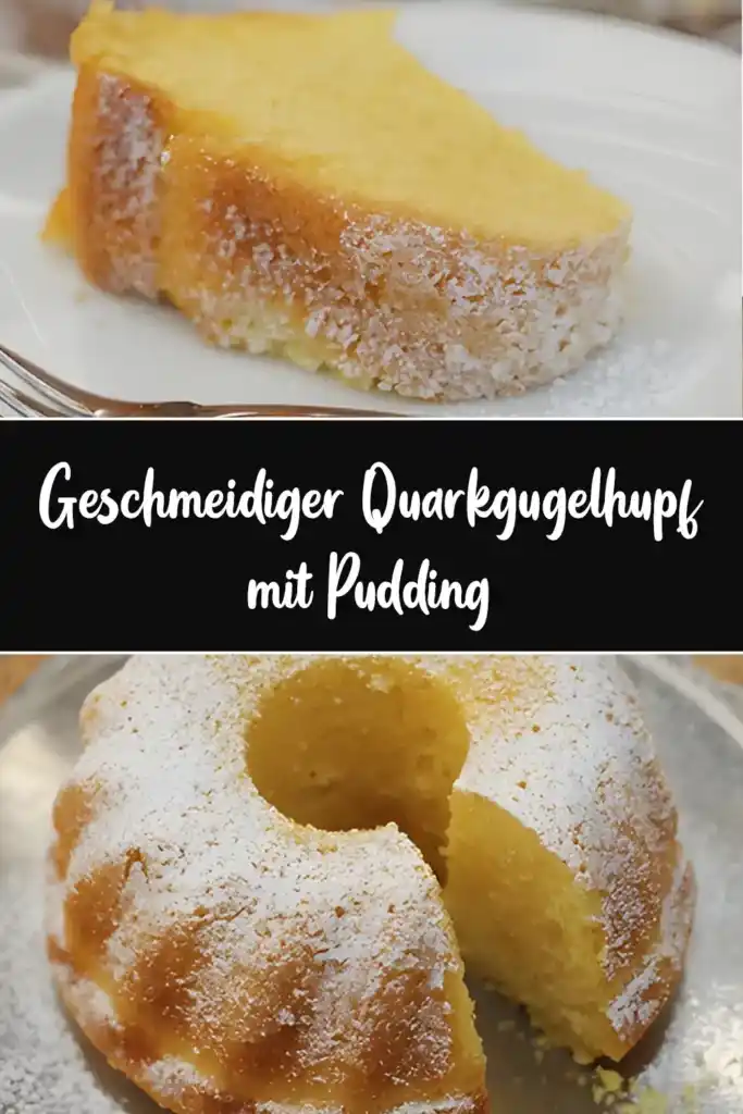 Geschmeidiger Quarkgugelhupf mit Pudding