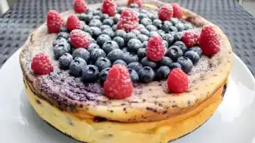 Heidelbeer Kaesekuchen ohne Boden W2xEX 2x