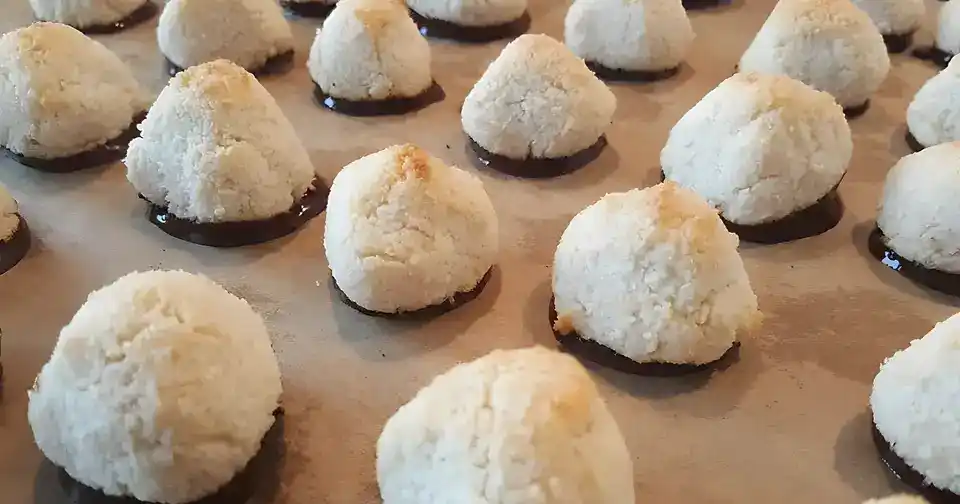 Kokos Marzipan Makronen