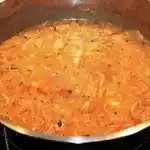 Nudeln in leichter,sämiger Tomaten Käse Sauce
