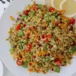 Orientalischer Couscous Salat mit Granatapfelkernen und Minze waifu2x 2x jpg