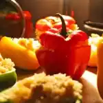 Paprika mit Gefluegel – Curry – Fuellung waifu2x 2x jpg