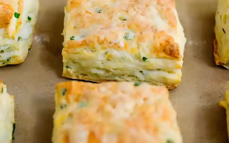 Quadrate mit Käse und Knoblauch mit dem Thermomix